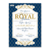 Μπλε Πρόσκληση Βάπτισης Royal