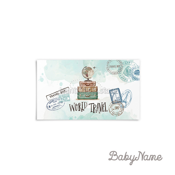 Travel Boy Βάπτιση Αγόρι - Περιτύλιγμα για Σαπουνόφουσκες