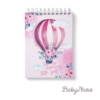 Αερόστατο Βάπτιση Κορίτσι - Μπλοκάκι Ζωγραφικής / Σημειωματάριο