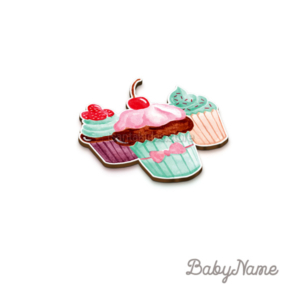 Cup Cakes Βάπτιση Κορίτσι - Διακοσμητικό Μπομπονιέρας