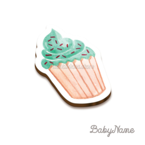 Cup Cakes Βάπτιση Κορίτσι - Διακοσμητικό Μπομπονιέρας
