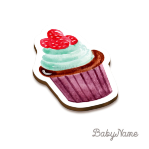 Cup Cakes Βάπτιση Κορίτσι - Διακοσμητικό Μπομπονιέρας