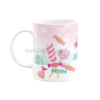 Xmas Candyland Κεραμική Κούπα για Βάπτιση Κορίτσι