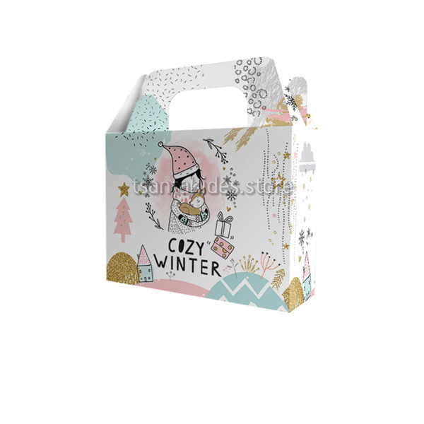Cozy Winter Βάπτιση Κορίτσι – Kουτί Lunchbox BKT24