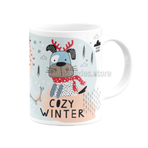 Cozy Winter Κεραμική Κούπα για Βάπτιση Αγόρι