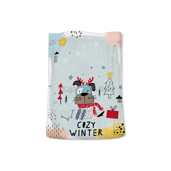 Cozy Winter Βάπτιση Αγόρι – Μπομπονιέρα σε Πουγκί