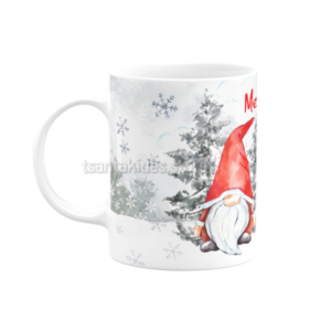 Christmas Elves Κεραμική Κούπα για Βάπτιση Αγόρι