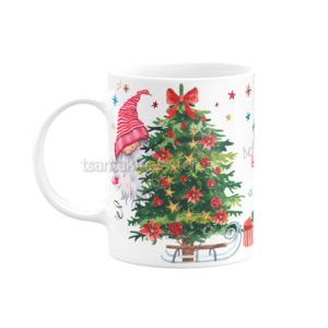 Santa Claus Κεραμική Κούπα για Βάπτιση Αγόρι