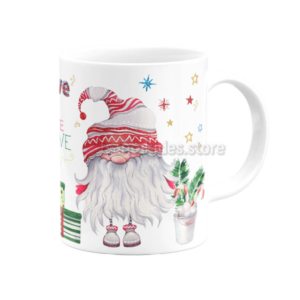 Santa Claus Κεραμική Κούπα για Βάπτιση Αγόρι