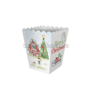 Christmas Farm Βάπτιση Αγόρι – Kουτί Popcorn BKT21