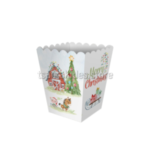 Christmas Farm Βάπτιση Αγόρι – Kουτί Popcorn BKT21