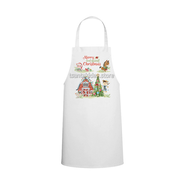 Christmas Farm Βάπτιση Αγόρι – Χριστουγεννίατικη Ποδιά