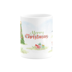 Christmas Farm Κεραμική Κούπα για Βάπτιση Αγόρι
