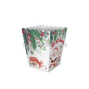Santa Ho hoho Βάπτιση Αγόρι – Kουτί Popcorn BKT21