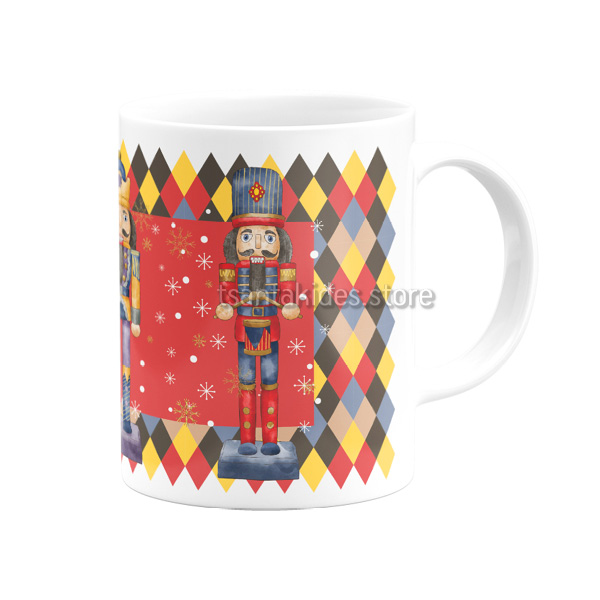Nutcracker Κεραμική Κούπα για Βάπτιση Αγόρι
