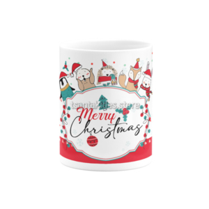 Happy Christmas Κεραμική Κούπα για Βάπτιση Αγόρι