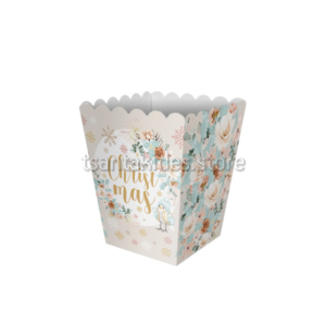 Pastel Christmas Βάπτιση Κορίτσι – Kουτί Popcorn BKT21