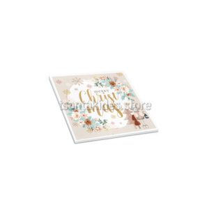 Pastel Christmas Σουβέρ Κεραμικό για Βάπτιση Κορίτσι