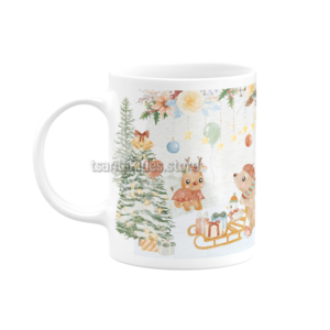 Joyful Christmas Κεραμική Κούπα για Βάπτιση Αγόρι