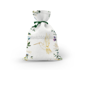 Flower Colibri Μπομπονιέρα για Βάπτιση Αγόρι σε Πουγκί